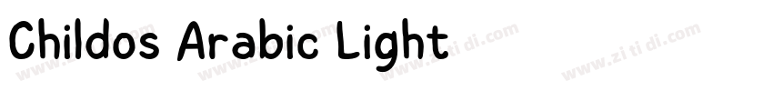 Childos Arabic Light字体转换